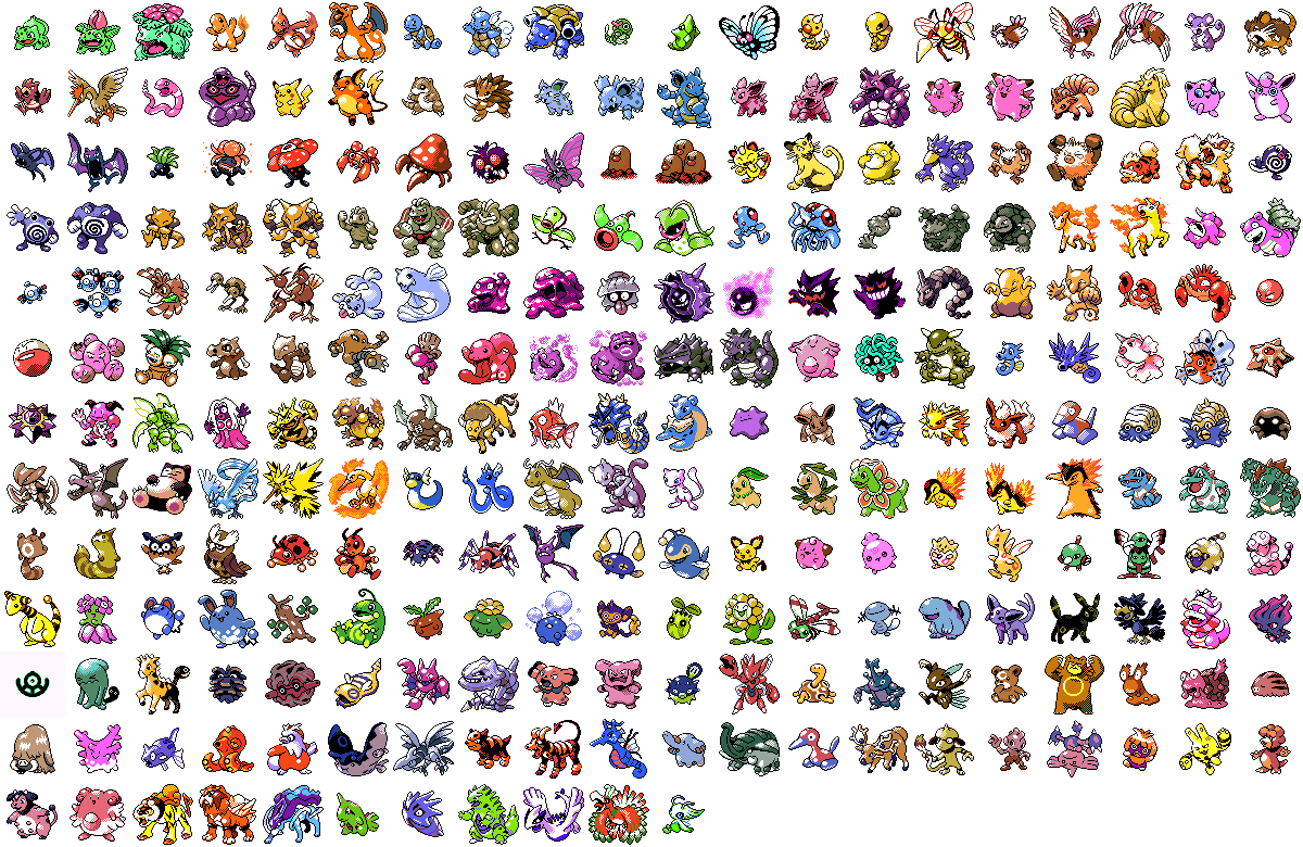 all the pokemon